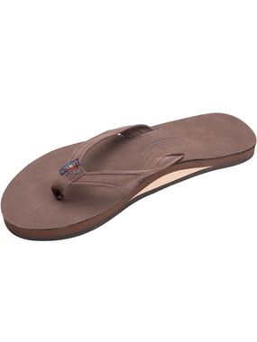 Rainbow Catalina Brown Leather Flip Flop Sandal - Women’s